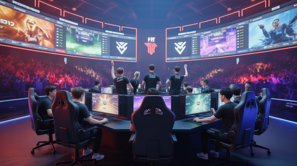 Illustration of a pro gamer strategically selecting allies based on skill and team synergy.